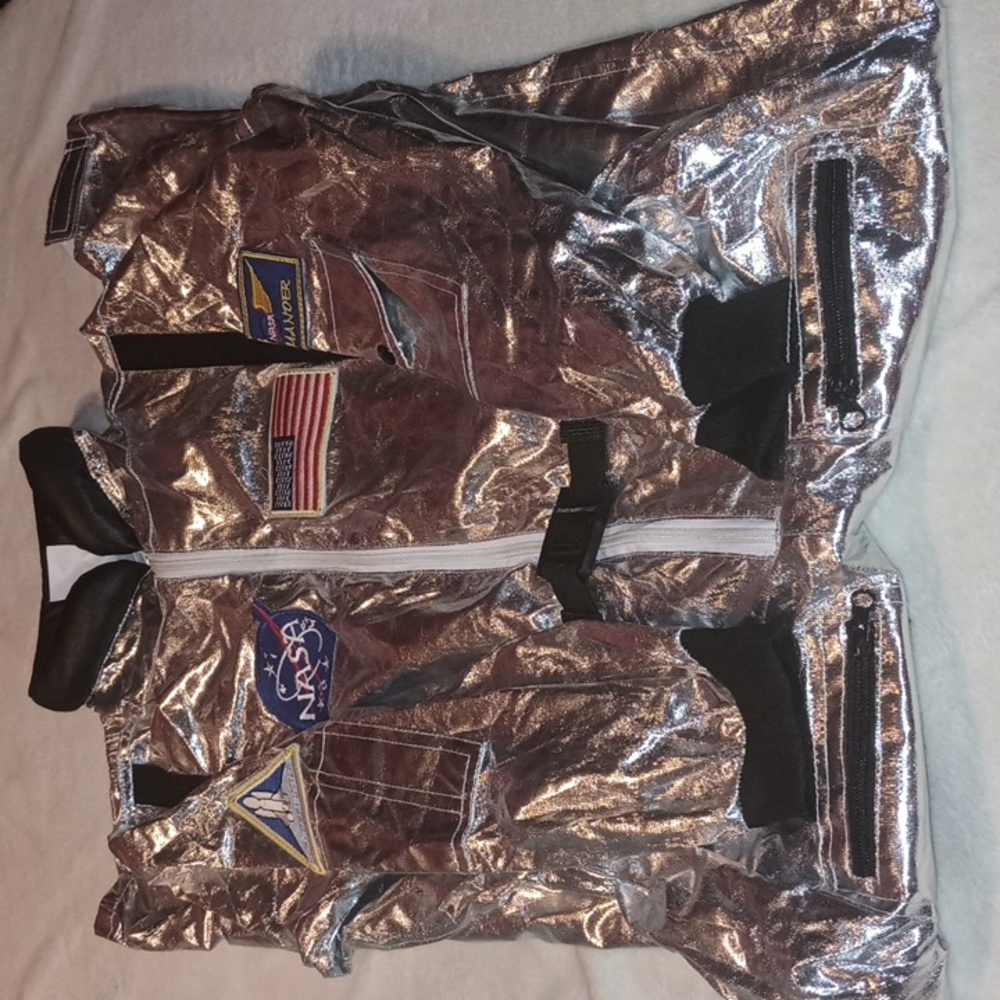 NASA Silver Space Suit Costume for Kids